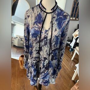 Tularosa Blue Floral Dress
